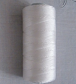 100% Nylon Tasbih Thread Roll 18 ply 100 gram White ID # 5690
