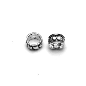 Sterling Silver Spacer Bead Rondelle 7 mm 1.1 gram ID # 2970