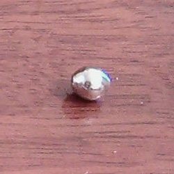 Lot of 3 Sterling Silver Oval Bead 5 mm 1.2 gram ID # 3087