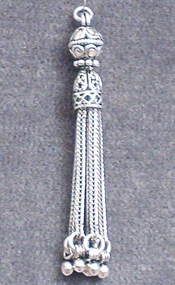 Turkish Sterling Silver Bead Tassel 5 cm 5.5 gram ID # 4691