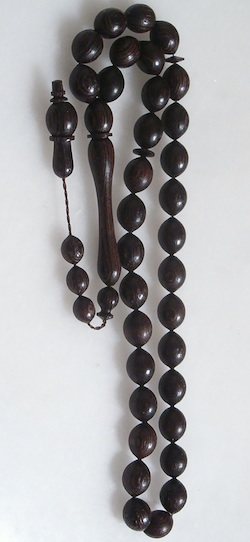 Islamic Prayer Beads Wenge Large Tasbih ID # 4855