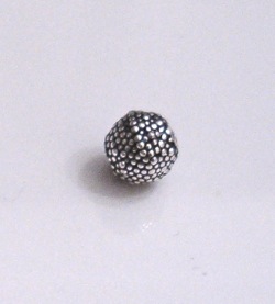 Sterling Silver Bead 7 mm 1.2 gram ID # 4932