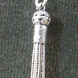 Turkish Sterling Silver Bead Tassel 5 cm 4 gram ID # 5556