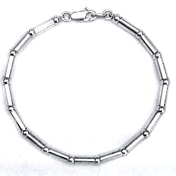 Full Sterling Silver Link Bracelet 8.5 gram ID # 5694