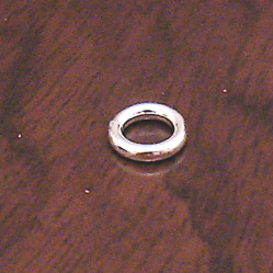 Lot of 2 Sterling Silver Closed Jump Ring 1 cm 1.4 gram ID # 5712
