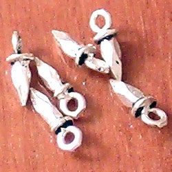 Lot of 7 Sterling Silver Charm 8 mm 1 gram ID # 5774