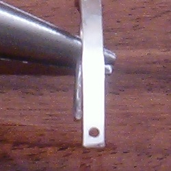 Pair of Sterling Silver Blank Post Ear Wire Earrings 4 cm 2.6 gram ID # 5785