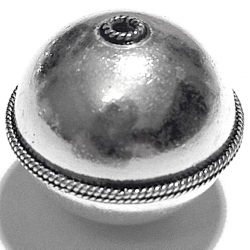 Sterling Silver Bead 24 mm 8.2 gram ID # 5880