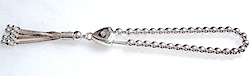 Islamic Prayer Beads Full Sterling Silver Tasbih 5 mm ID # 6074