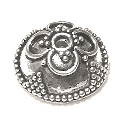 Sterling Silver Bead Cap 12 mm 1.2 gram ID # 6118