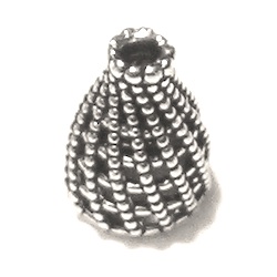 Sterling Silver Bead Cap Cone 12 mm 1.5 gram ID # 6120