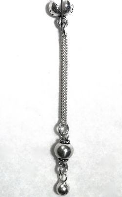 Sterling silver top attachment for tasbih 5-7 mm 55 mm ID # 6136