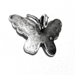 Sterling Silver Butterfly Pendant 13 mm 1.3 gram ID # 6355