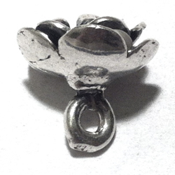 Sterling Silver Charm Rose 11 mm 1.8 gram ID # 6363