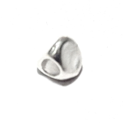Lot of 3 Sterling Silver Triangular Rondelle Bead Spacer 4x5 mm 1.2 gram ID # 6397