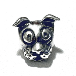 Sterling Silver Dog Rondelle Bead Spacer 10 mm 1.7 gram ID # 6424