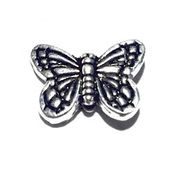 Sterling Silver Butterfly Bead Charm 14 mm 1.9 gram ID # 6437