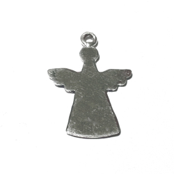 Sterling Silver Blank Label Tag for Marking Angel Charm 30 mm 2.5 gram ID # 6445