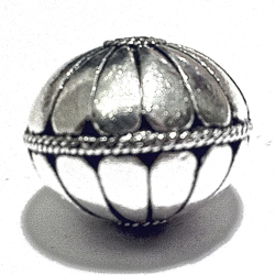 Sterling Silver Bead 20 mm 9.5 gram ID # 6503
