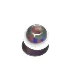 Lot of 3 Sterling Silver Bead 6 mm 1.2 gram ID # 6513