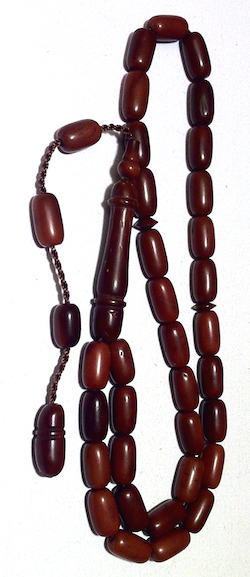 Kuka Coco De Mer Islamic Prayer Beads Tasbih Barrel shape ID # 6785