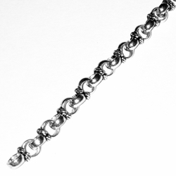 Turkish hand made intricate silver chain for necklace 75 cm ID # 6800