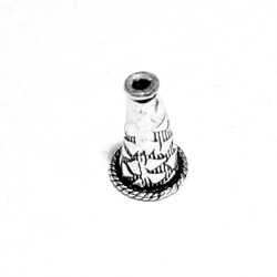 Sterling Silver Bead Cap Cone 14 mm 1 gram ID # 6850