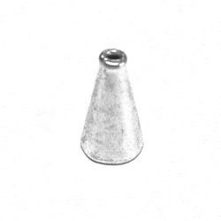 Sterling Silver Bead Cap Cone 14 mm 1 gram ID # 6861