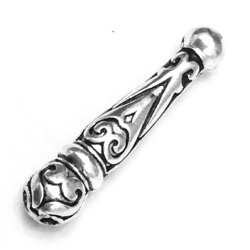 Turkish Sterling Silver Bead Imame for Tasbih 32 mm 3.5 gram ID # 6898