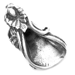 Sterling Silver Art Nouveau cone 25 mm 4.1 gram ID # 6945