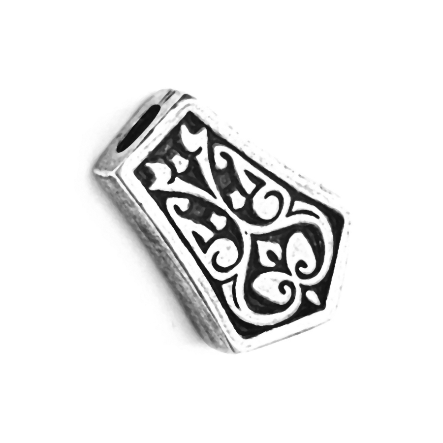 Sterling Silver Bead Imame 2 cm 5 gram ID # 2431 - Click Image to Close