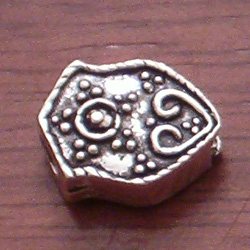 Sterling Silver Bead Imame 17 mm 4 gram ID # 2729 - Click Image to Close