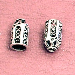 Sterling Silver Bead Cap Cone 1 cm 1 gram ID # 2976 - Click Image to Close
