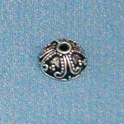 Sterling Silver Bead Caps 1 cm 1 gram ID # 3003 - Click Image to Close