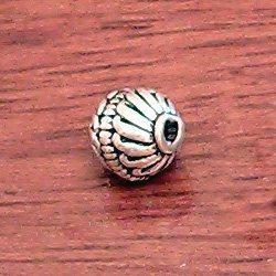 Lot of 2 Sterling Silver Bead 8 mm 1.4 gram ID # 3064 - Click Image to Close