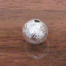 Sterling Silver Bead 9 mm 1 gram ID # 3098 - Click Image to Close