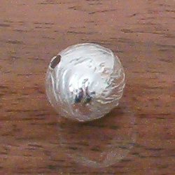 Sterling Silver Bead 1 cm 1.1 gram ID # 3099 - Click Image to Close