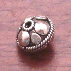 Sterling Silver Bead 1 cm 1.6 gram ID # 3112 - Click Image to Close