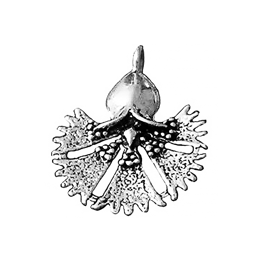 Sterling Silver Charm Carnation 33 mm 3.5 gram ID # 3871 - Click Image to Close
