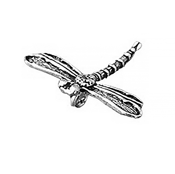 Sterling Silver Charm Pendant Dragonfly 2 cm 2 gram ID # 4026 - Click Image to Close
