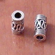 Sterling Silver Tubular Bead Spacer 5-9 mm 1 gram ID # 4091 - Click Image to Close