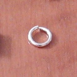 Lot of 3 Sterling Silver Open Jump Ring 8 mm 1.2 gram ID # 4094 - Click Image to Close
