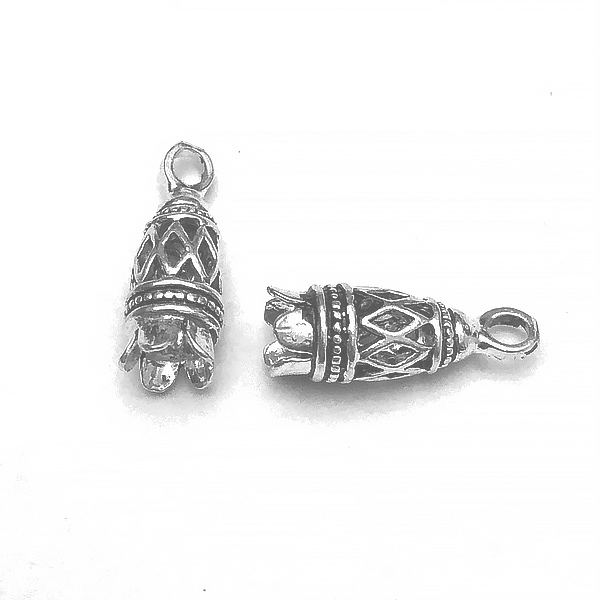 Pair of Sterling Silver Bracelet Necklace Connector Fitting 2 cm 2 gram ID # 4148 - Click Image to Close