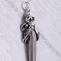 Turkish Sterling Silver Tassel 12 gram 95 mm ID # 4704 - Click Image to Close