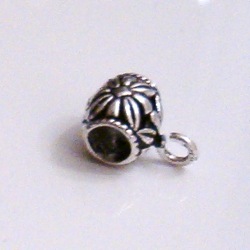 Sterling Silver Rondelle Spacer Bead 5 mm 2.5 gram ID # 4935 - Click Image to Close