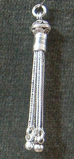Turkish Sterling Silver Bead Tassel 5 cm 4 gram ID # 5557 - Click Image to Close