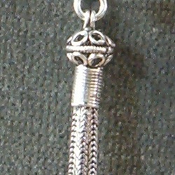 Turkish Sterling Silver Bead Tassel 5 cm 4 gram ID # 5559 - Click Image to Close