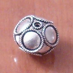 Sterling Silver Bead 16 mm 3 gram ID # 5648 - Click Image to Close