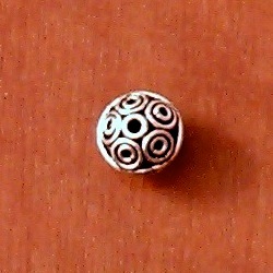 Sterling Silver Bead 1 cm 1.7 gram ID # 5651 - Click Image to Close