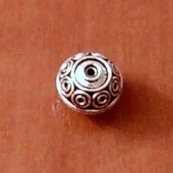 Sterling Silver Bead 13 mm 3.2 gram ID # 5652 - Click Image to Close
